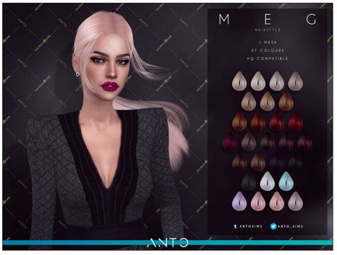 Anto Meg Hairstyle In 2020 Sims Hair Womens Hairstyles Hairstyle