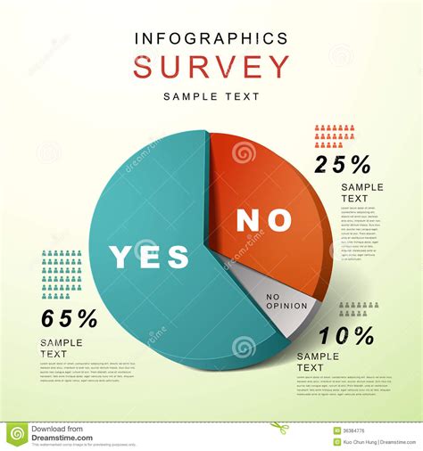 Flat Style Abstract Pie Chart Infographics Stock Vector Illustration