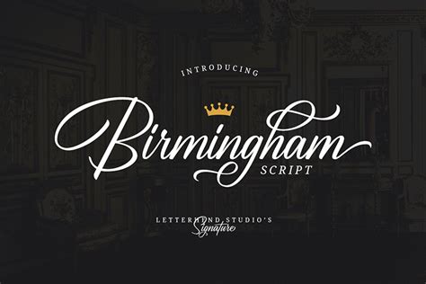 Birmingham Script DEMO Font | Letterhend Studio | FontSpace