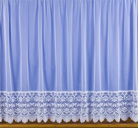 NAOMI WHITE JARDINIERE - Net Curtain 2 Curtains