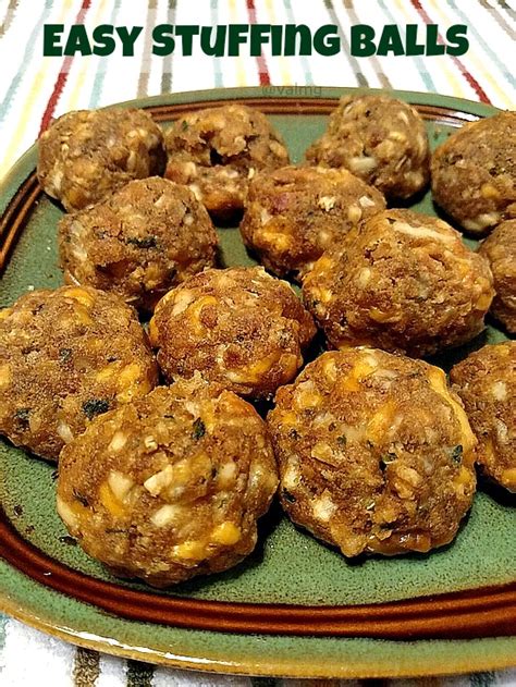 Easy Stuffing Balls Recipe Mom Knows It All From Vals Kitchen