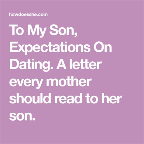 A Letter Every Mother Should Read To Her Son Mom Letters Letters To