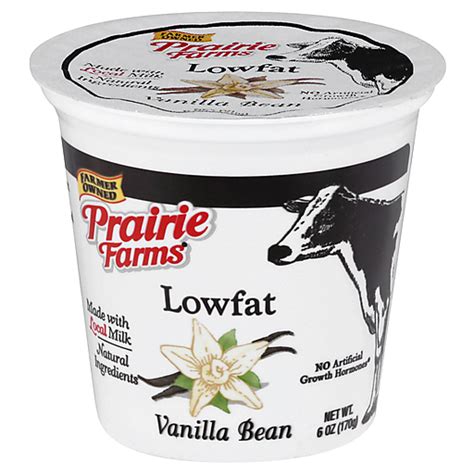 Prairie Farms Lowfat Blended Vanilla Bean Yogurt Oz Flavored