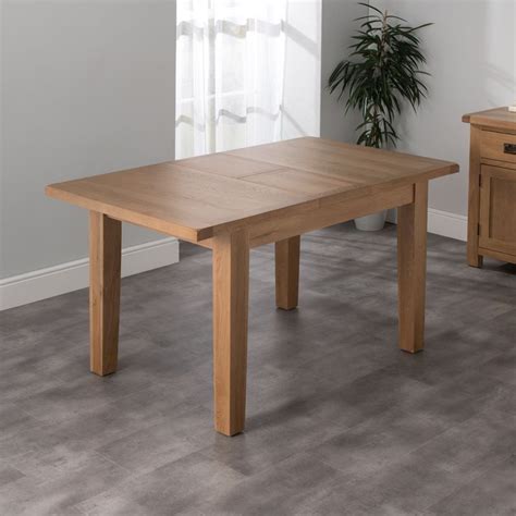 Buy cotswold oak extending dining table natural 120cm