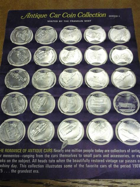 Antique Car Coin Collection By The Franklin Mint