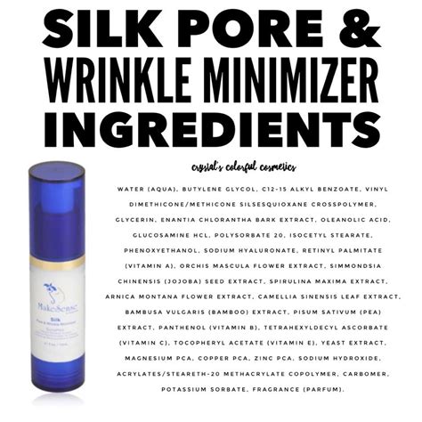 What S In Silk Pore And Wrinkle Minimiser