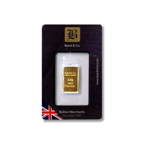 Baird And Co 1gm Gold Minted Bar Ai Bullion By Pbl Jewellers