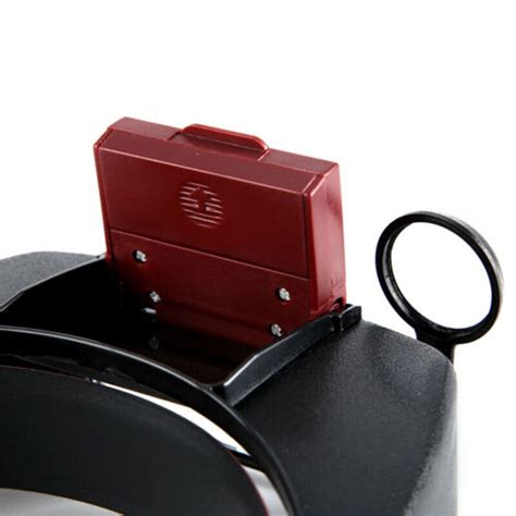 10x magnifying glass headset led light head headband magnifier loupe with box uk ebay