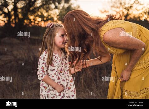 Young Girl In Dress Bending Hi Res Stock Photography And Images Alamy