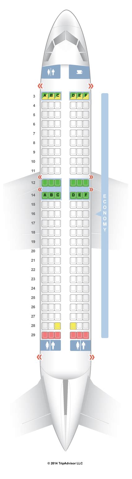 Allegiant stadium seat numbers, sections and seating chart when looking at seating charts for sports events, seats are arranged so that the lower numbered seats within a section are located closer to the preceding section. SeatGuru Seat Map Allegiant Airbus A319 (319)