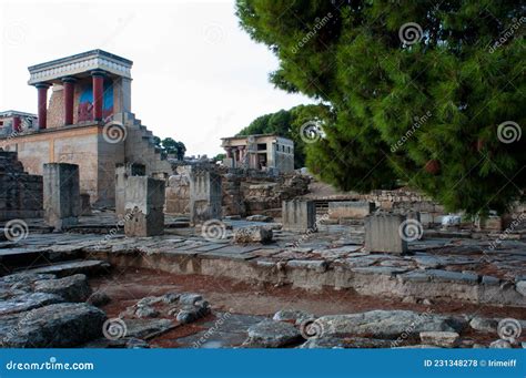 Ruins Of The Minotaur S Labyrinth On Crete Stock Photo Image Of