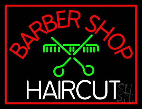 Barbershop Haircut Led Neon Sign Barber Shop Neon Signs Everything Neon