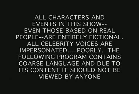 A blog disclaimer is becoming more and more necessary to have nowadays. Show Disclaimer | South Park Studios