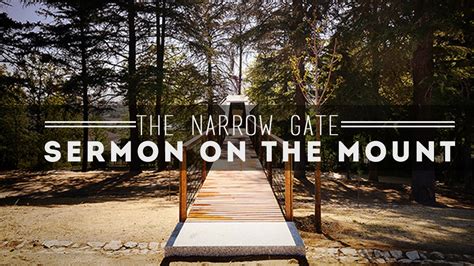 Sermon On The Mount The Narrow Gate Mtnchurchtv Youtube