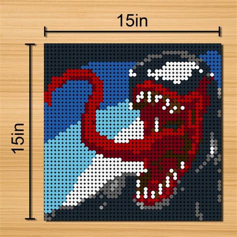 Venom Pixel Art Movie Moc 90115 With 2304 Pieces Moc Brick Land