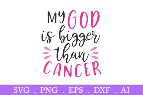 These invasive cancer cells can also spread. SALE! My God is bigger than cancer svg, breast cancer svg ...