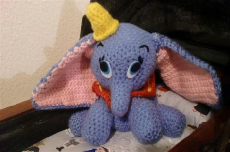 Dumbo Disney De Crochet Animales Tejidos Muñecos De Ganchillo
