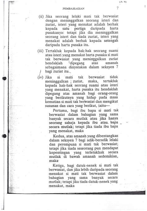 Permasalahan sudah diteruskan ke bagian akta kelahiran sibisa. Akta Pembahagian 1958 | Orang Merantau