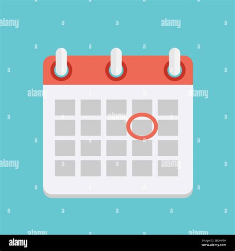 Calendar Dates Flat Icon Vector Illustration Stock Vector Image And Art