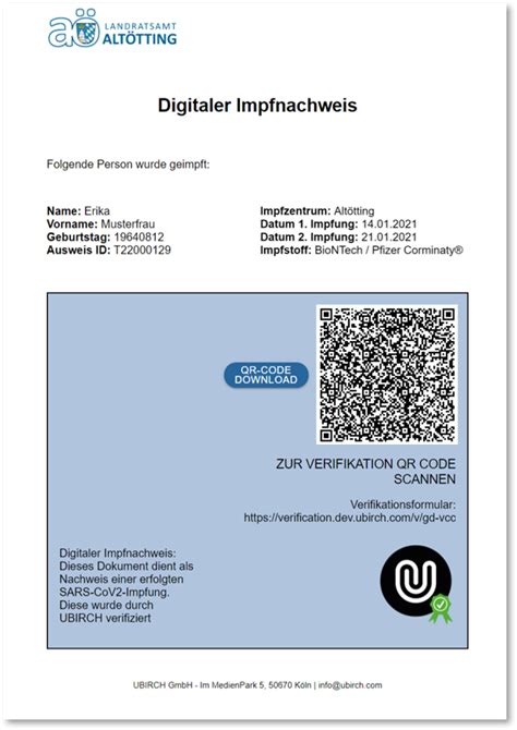 Neben dem internationalen impfpass soll er bald. Digitaler Impfnachweis: Ubirch GmbH