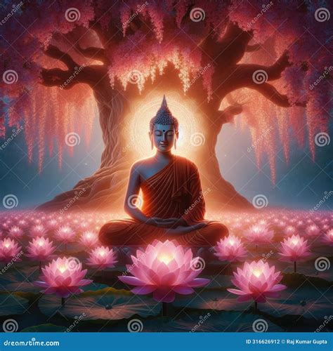 Lord Gautam buddha stock illustration. Illustration of culture - 316626912