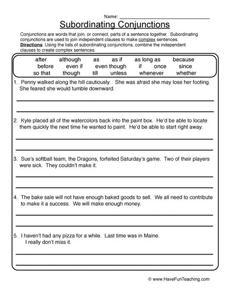 First, have them choose the correct preposition to are you looking for a fun way to practice or teach prepositions of place? Conjunction Practice Worksheets | 99Worksheets