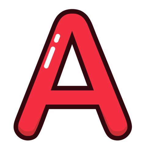 A Alphabet Letters Letter Red Icon