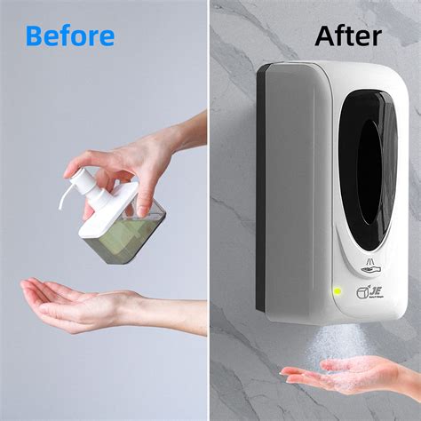 Automatic Hand Sanitizer Dispenser Wall Mounted JE Touchless Spray