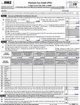 Tax Credit Form 8962 Images
