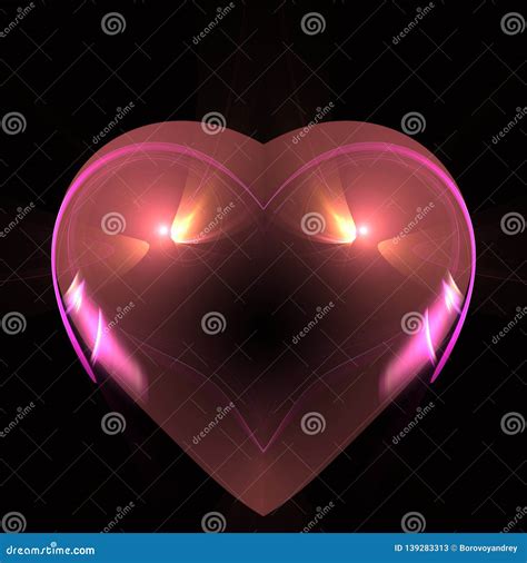 Burning And Beating Heart Valentineand X27s Day Background Greeting