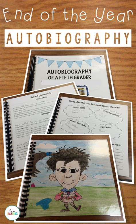 Autobiography Of A Fifth Grader A Memory Book Project Classroom