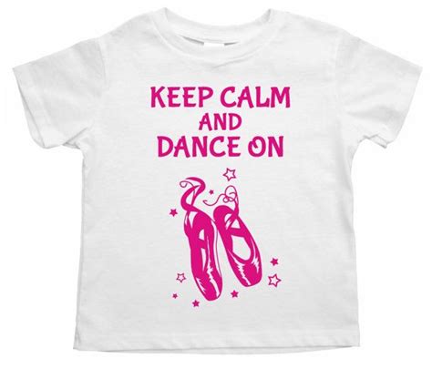 Keep Calm And Dance On Ballet Girls Shirt Gift By Freshfrogtees