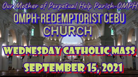Omph Redemptorist Church Cebu Online Live Novena Mass Today Wednesday