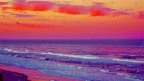 Ocean Sunset 1 Painting By Chaz Daugherty Fine Art America