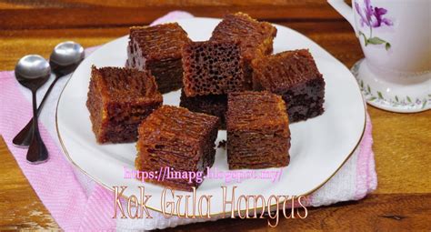 Kek gula hangus | sukatan cawan yang mudah. Kek Gula Hangus Cantik Bersarang Tak Perlu Perap Dan Tidak ...