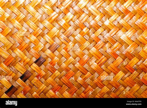 Background Texture The Surface Of A Woven Straw Mat Stock Photo Alamy