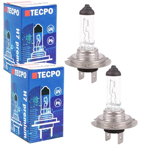 Chrom vanadium abmessungen von set: 2x TECPO H7 HALOGEN GLÜH-BIRNEN 12V 55W PX26d AUTO-LAMPEN ...