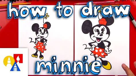 'through children's eyes' portal is a virtual gallery of creativity. How To Draw Minnie Mouse | Minnie mouse drawing, Mickey ...