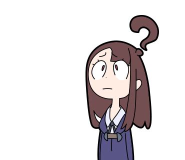 Confused Anime Girl PNG