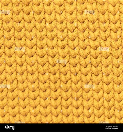 Yellow Mustard Color Knitted Fabric Texture Background Stock Photo Alamy