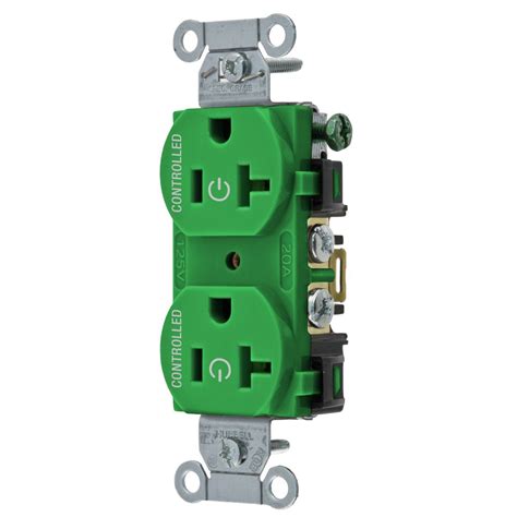 Straight Blade Devices Receptacles Duplex Load Controlled 20a 125v