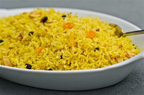 Serve with your favorite indian curry or dal (lentils). Basmati Rice Pilaf with Dried Fruit and Almonds - Once ...