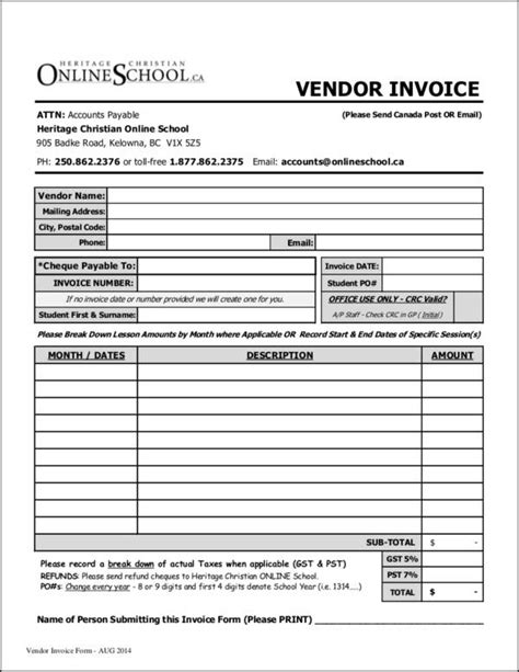 Free 9 Vendor Invoice Samples And Templates In Pdf