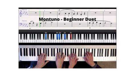 Montuno Beginner Piano Duet Black Key Triplets Youtube