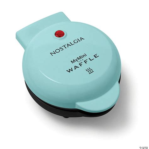 Nostalgia My Mini Personal Electric Waffle Maker Aqua Oriental Trading