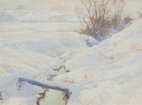 Walter Launt Palmer American 1854 1932 Snowy River Bed In Winter
