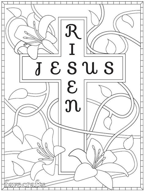 Jesus Is Risen Coloring Page | Jesus is risen, Coloring pages, Easter