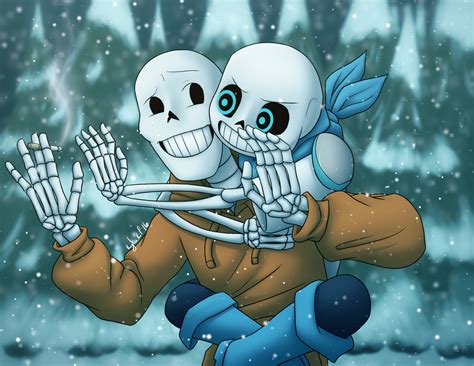 Underswap Sans And Papyrus By Northstar2x On Deviantart