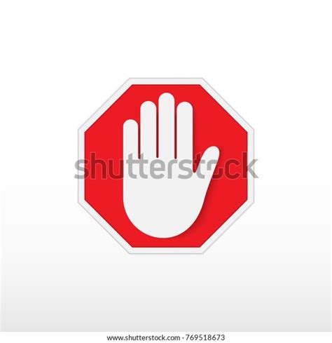 Adblock Icon Ad Blocking Stock Vector Royalty Free 769518673