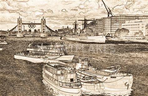 River Thames Art Digital Art Art Prints And Posters By David Pyatt